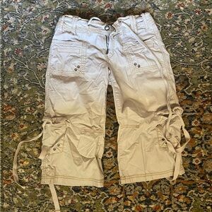 Men's Cream Cargo Shorts